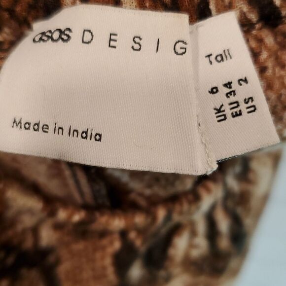 Asos design snake print halter maxi beach dress - Picture 8 of 9